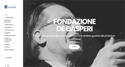 Desktop Screenshot of fondazionedegasperi.org